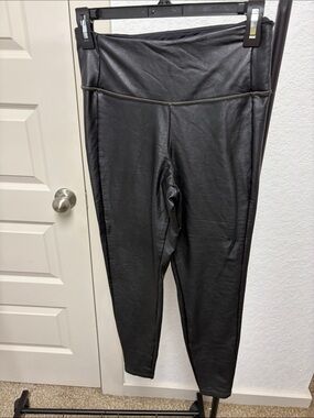 Athleta Faux-Leather High-Rise Leggings - Black